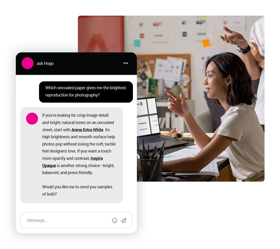 Which uncoated paper gives me the brightest reproduction for photography?