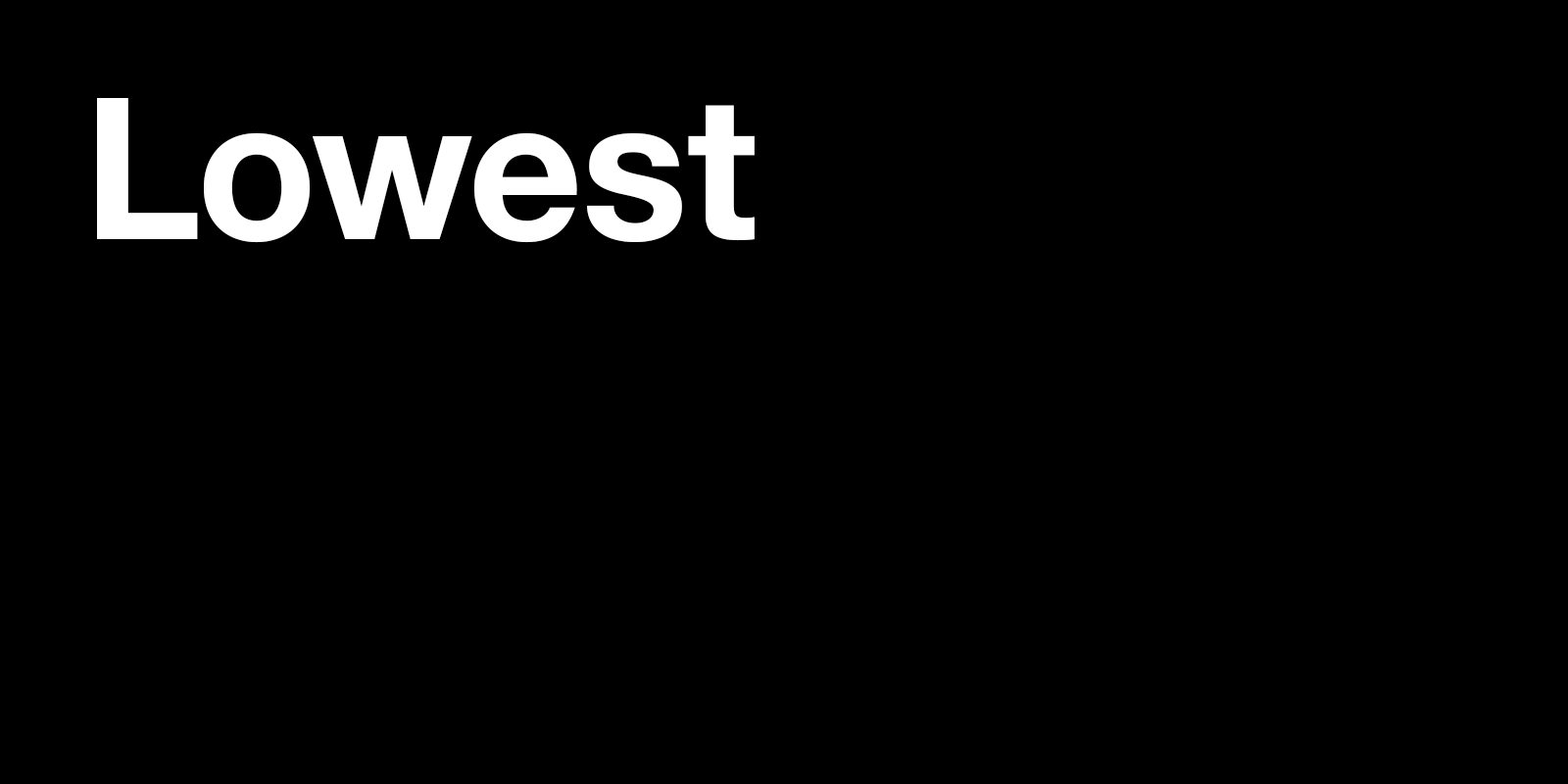 Lowest Prices. Best Products.