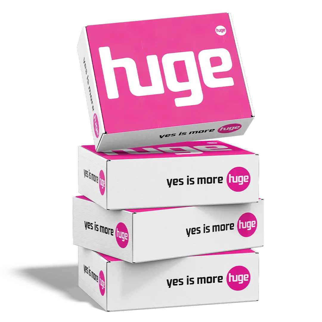 Four Huge Cartons Stacked