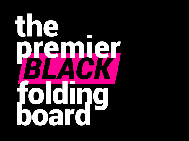the premier black folding board