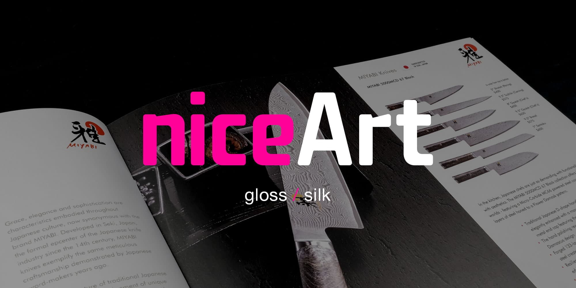 niceArt gloss and silk premium papers