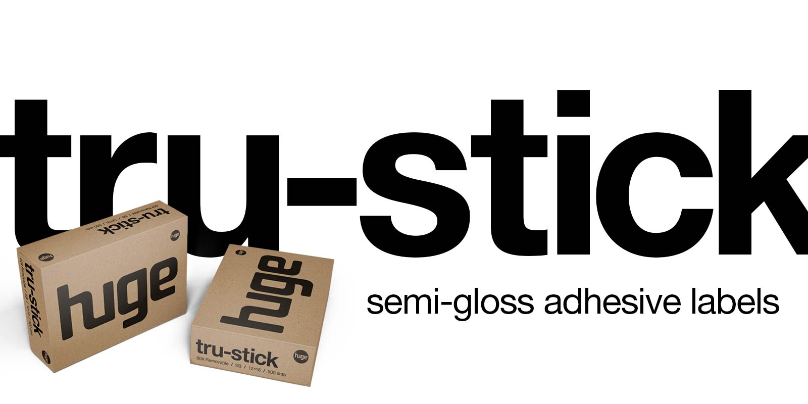 tru-stick semi-gloss adhesive labels